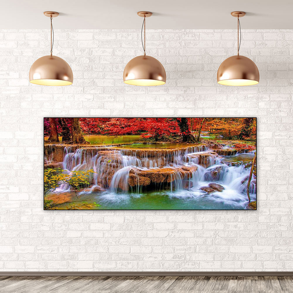 Maple Falls - Full Square Drill Diamond Painting 80*40CM