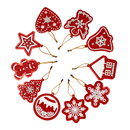 Festive Ornaments (Single Sided Shaped Diamonds)