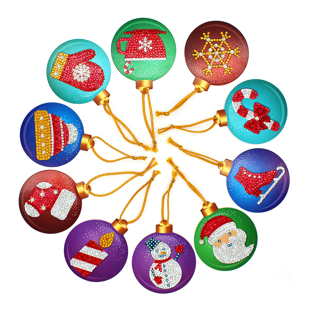 Festive Ornaments (Single Sided Shaped Diamonds)