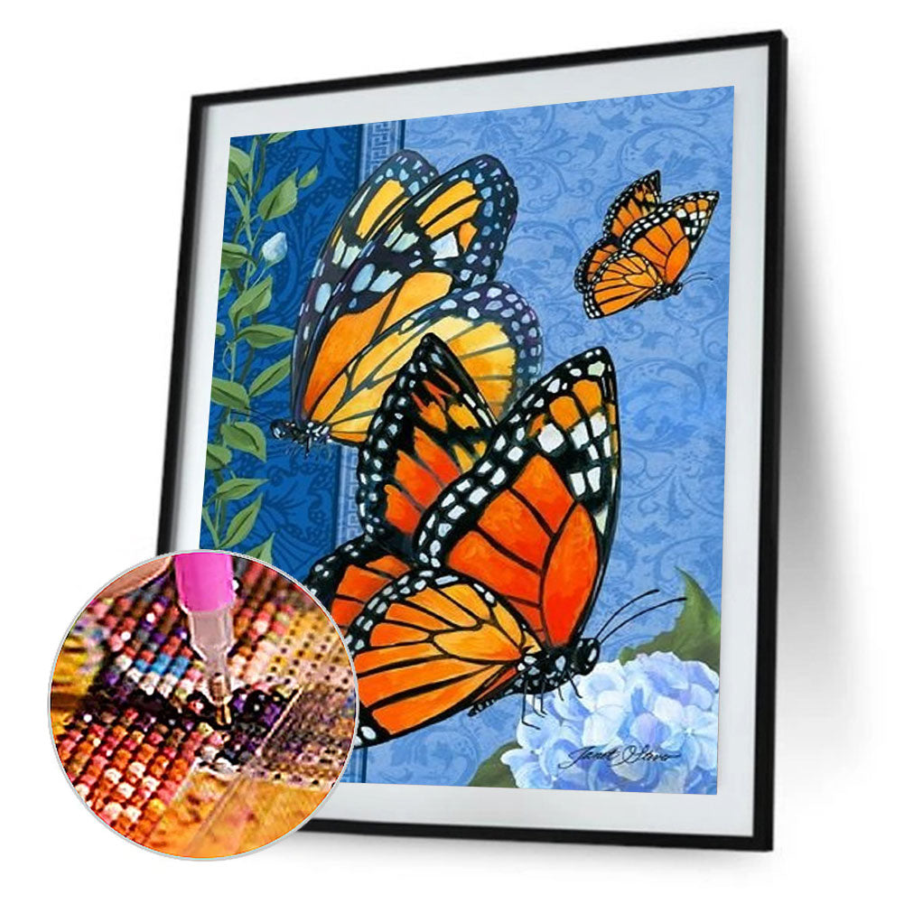 Butterfly Painting - Full Round Drill Diamond Painting 40*50CM