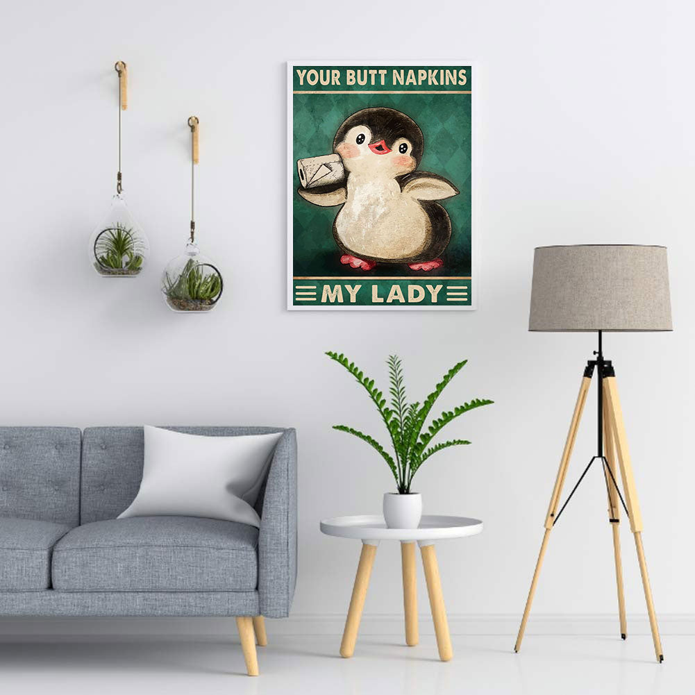 Little Penguin - Full Round Drill Diamond Painting 30*40CM