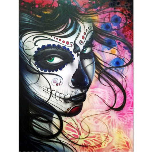 Skeleton Woman - Full Round Drill Diamond Painting 30*40CM