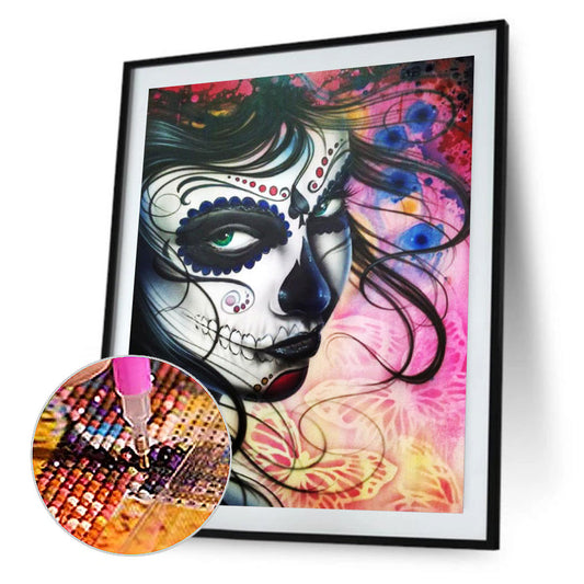 Skeleton Woman - Full Round Drill Diamond Painting 30*40CM