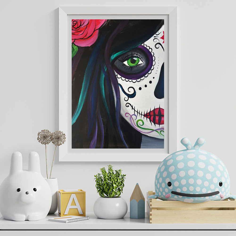 Skeleton Woman - Full Round Drill Diamond Painting 30*40CM