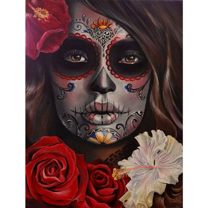 Skeleton Woman - Full Round Drill Diamond Painting 30*40CM