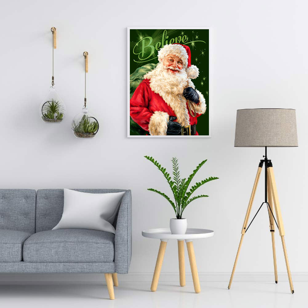 Santa Claus - Full Round Drill Diamond Painting 30*40CM