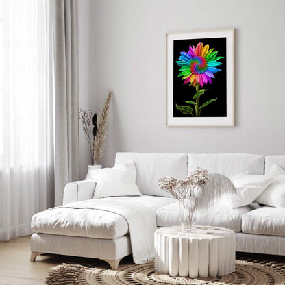 Rainbow Sunflower - Full Round Drill Diamond Painting 30*40CM