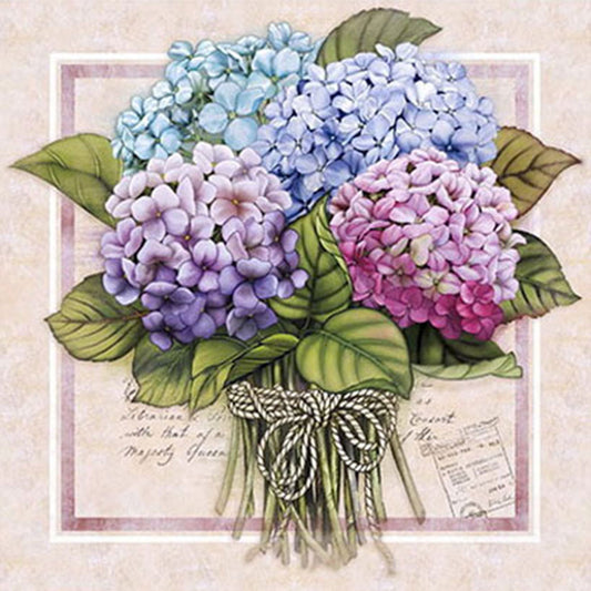 Hydrangea Bouquet - Full Round Drill Diamond Painting 30*30CM