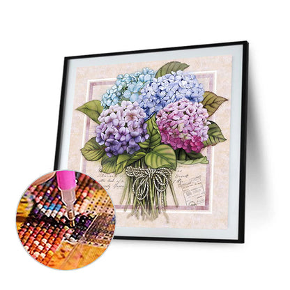 Hydrangea Bouquet - Full Round Drill Diamond Painting 30*30CM