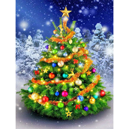 Christmas Tree - Full Round Drill Diamond Painting 50*60CM