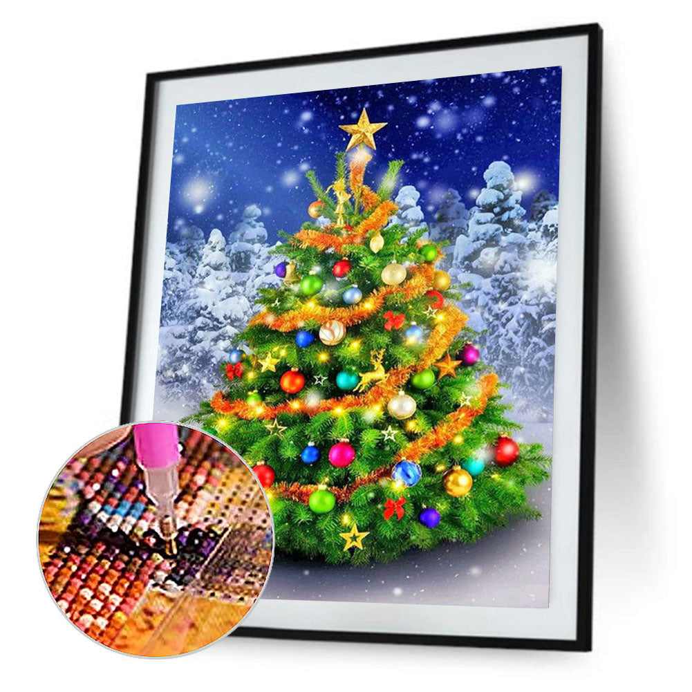 Christmas Tree - Full Round Drill Diamond Painting 50*60CM