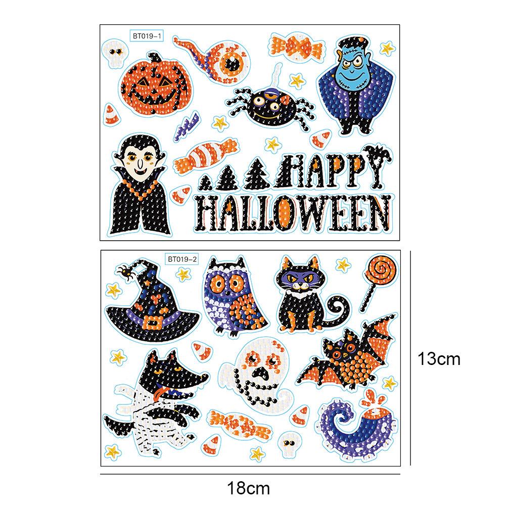 Diamond Painting Random Stickers Halloween Home Decor Two Small Sheets(BT018)