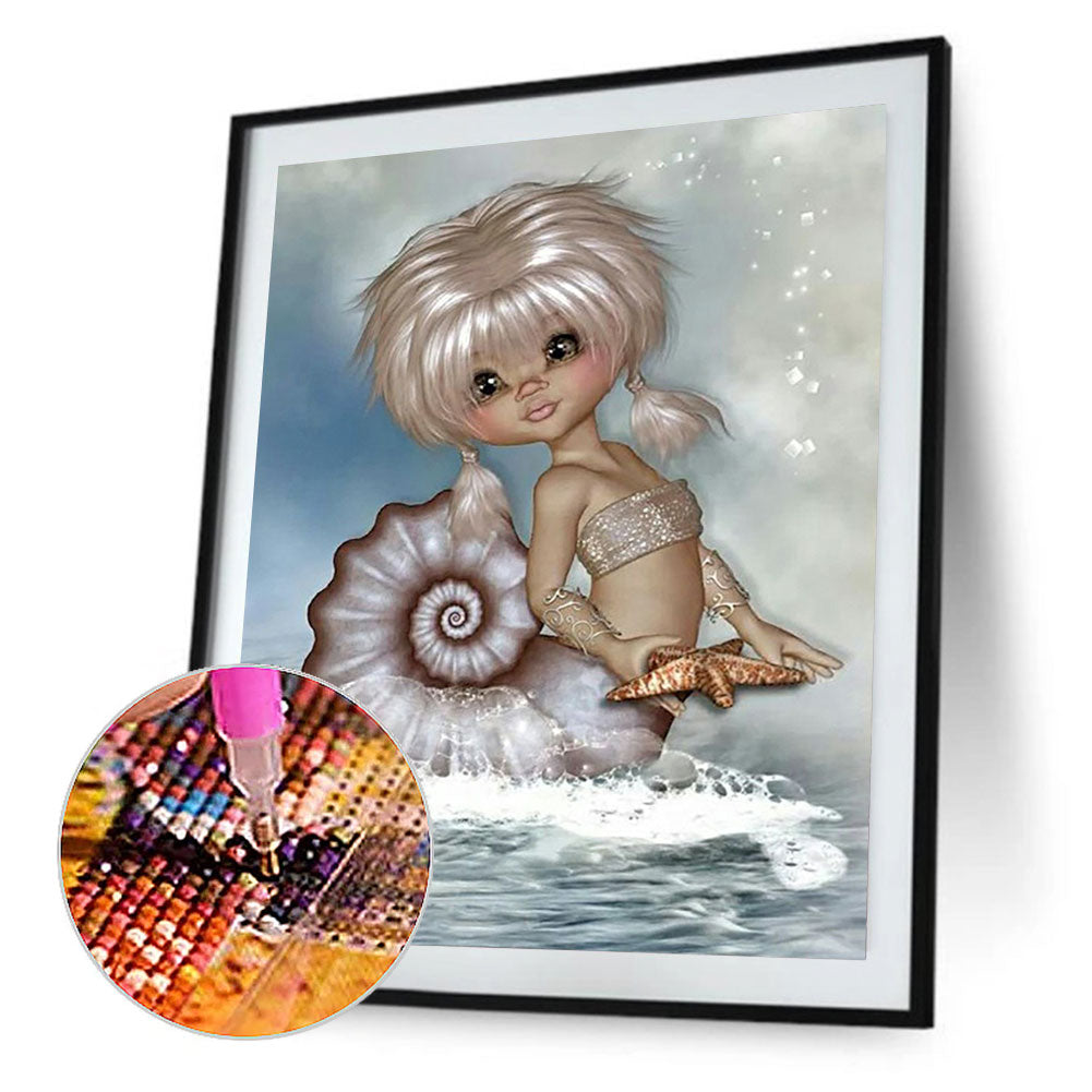 Big Eye Doll - Full Round Drill Diamond Painting 50*60CM