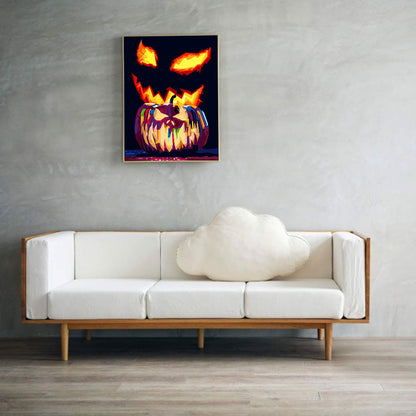 Halloween Pumpkin - Full Round Drill Diamond Painting 30*40CM