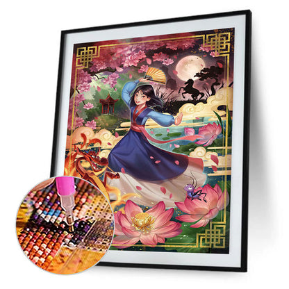 Hua Mulan - Full Round Drill Diamond Painting 30*40CM