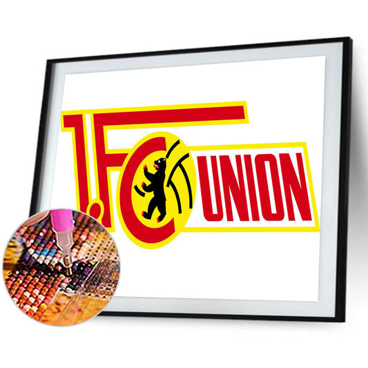 Union Berlin Football Club Logo - Full Round Drill Diamond Painting 50*40CM