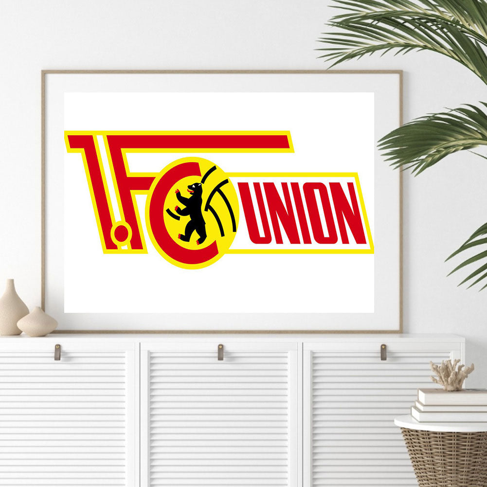 Union Berlin Football Club Logo - Full Round Drill Diamond Painting 50*40CM