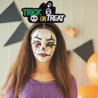 DIY Point Drill Halloween Head Band Halloween Party Photo Props Hair Decor