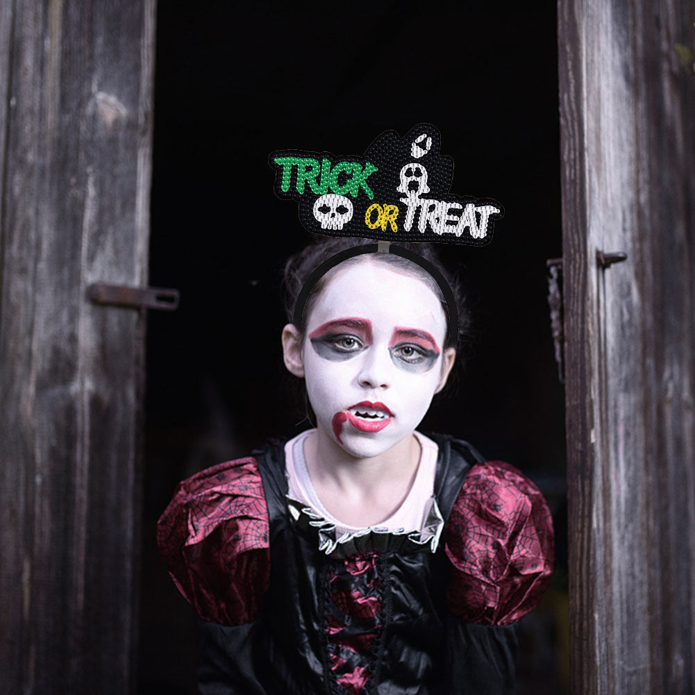 DIY Point Drill Halloween Head Band Halloween Party Photo Props Hair Decor