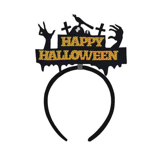 DIY Point Drill Halloween Head Band Halloween Party Photo Props Hair Decor