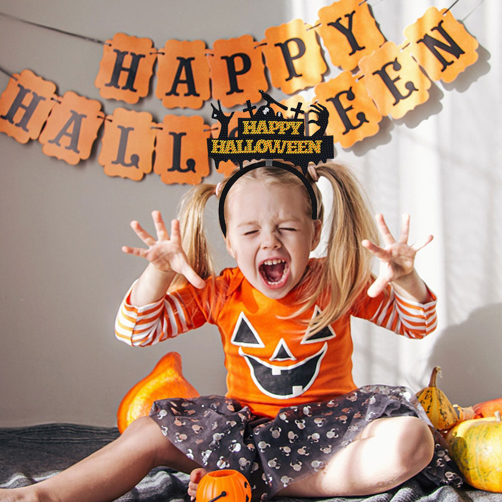 DIY Point Drill Halloween Head Band Halloween Party Photo Props Hair Decor