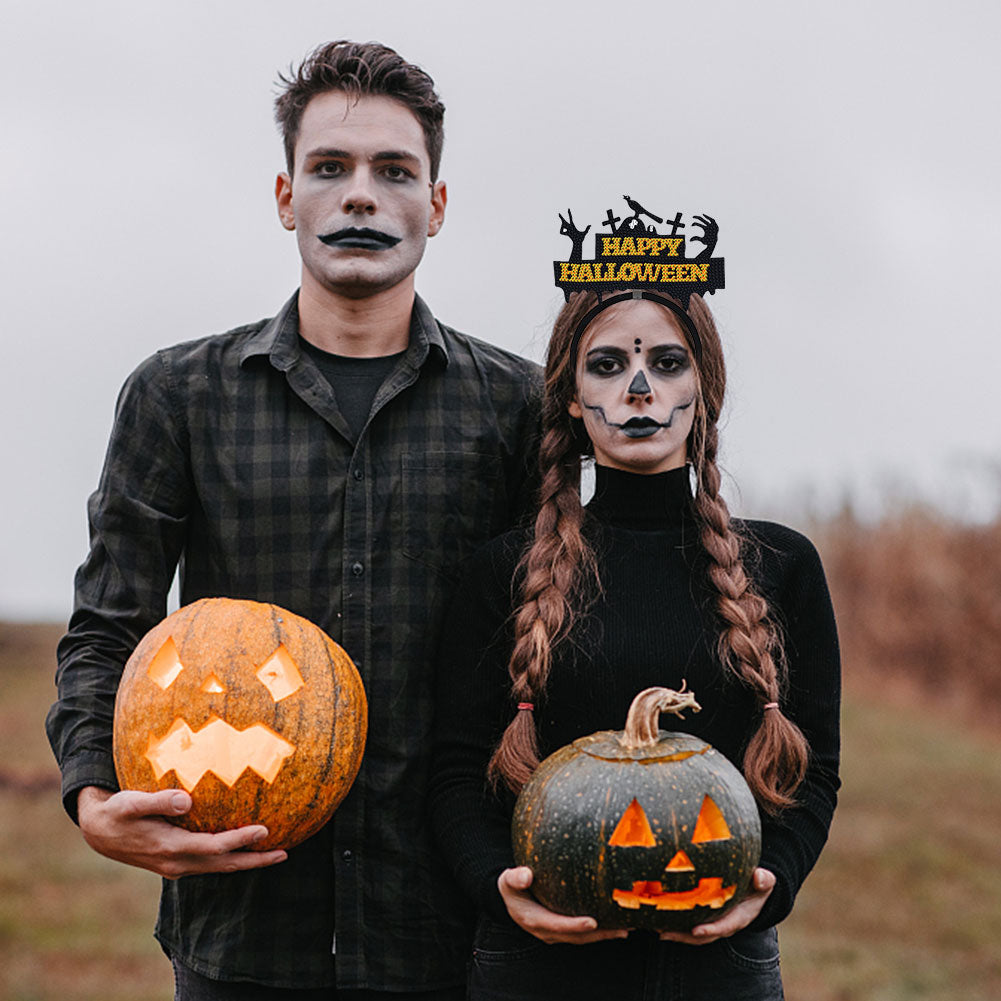 DIY Point Drill Halloween Head Band Halloween Party Photo Props Hair Decor