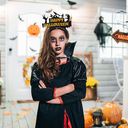 DIY Point Drill Halloween Head Band Halloween Party Photo Props Hair Decor