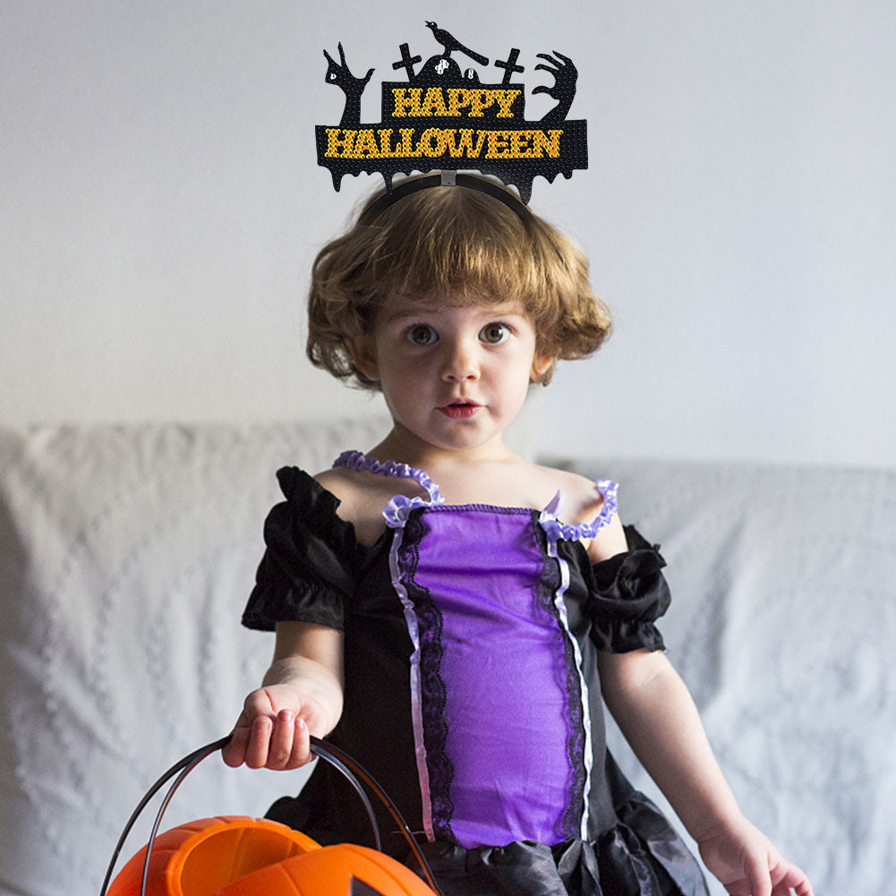 DIY Point Drill Halloween Head Band Halloween Party Photo Props Hair Decor