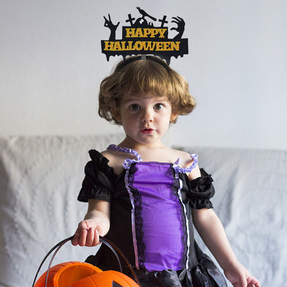 DIY Point Drill Halloween Head Band Halloween Party Photo Props Hair Decor