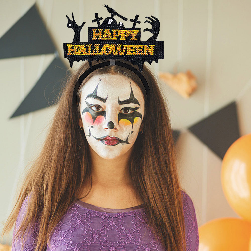 DIY Point Drill Halloween Head Band Halloween Party Photo Props Hair Decor