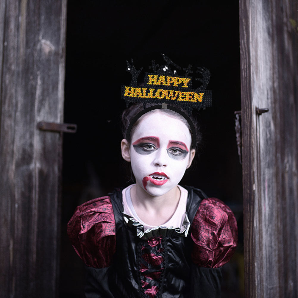 DIY Point Drill Halloween Head Band Halloween Party Photo Props Hair Decor