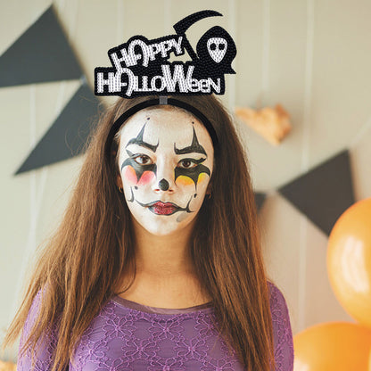 DIY Point Drill Halloween Head Band Halloween Party Photo Props Hair Decor
