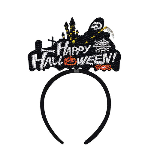 DIY Point Drill Halloween Head Band Halloween Party Photo Props Hair Decor