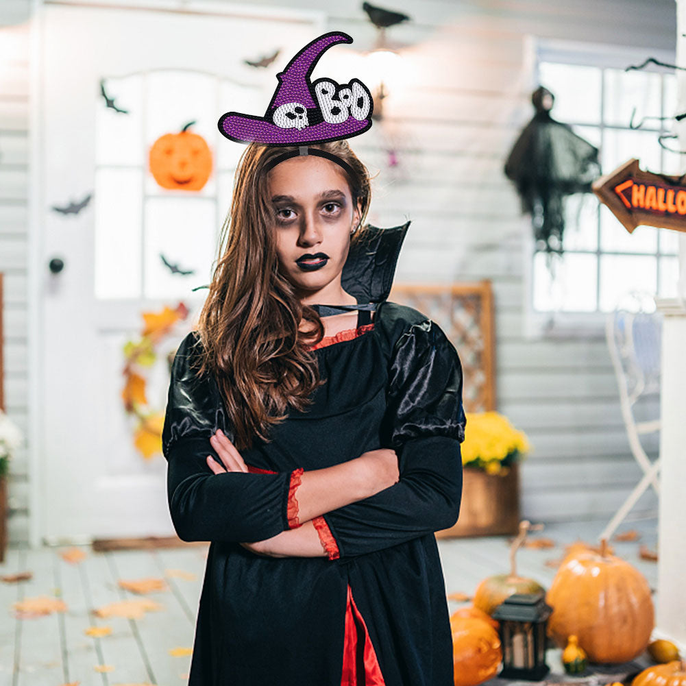 DIY Point Drill Halloween Head Band Halloween Party Photo Props Hair Decor
