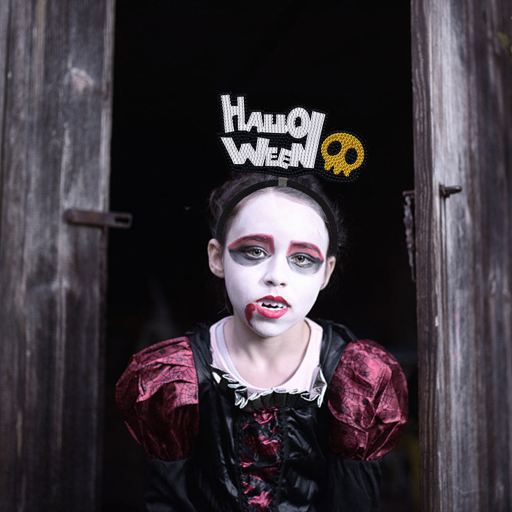 DIY Point Drill Halloween Head Band Halloween Party Photo Props Hair Decor