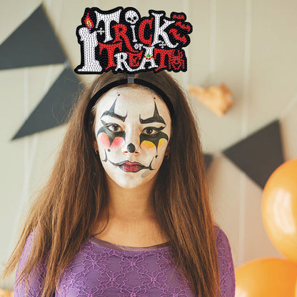 DIY Point Drill Halloween Head Band Halloween Party Photo Props Hair Decor