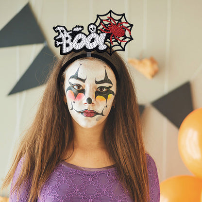 DIY Point Drill Halloween Head Band Halloween Party Photo Props Hair Decor