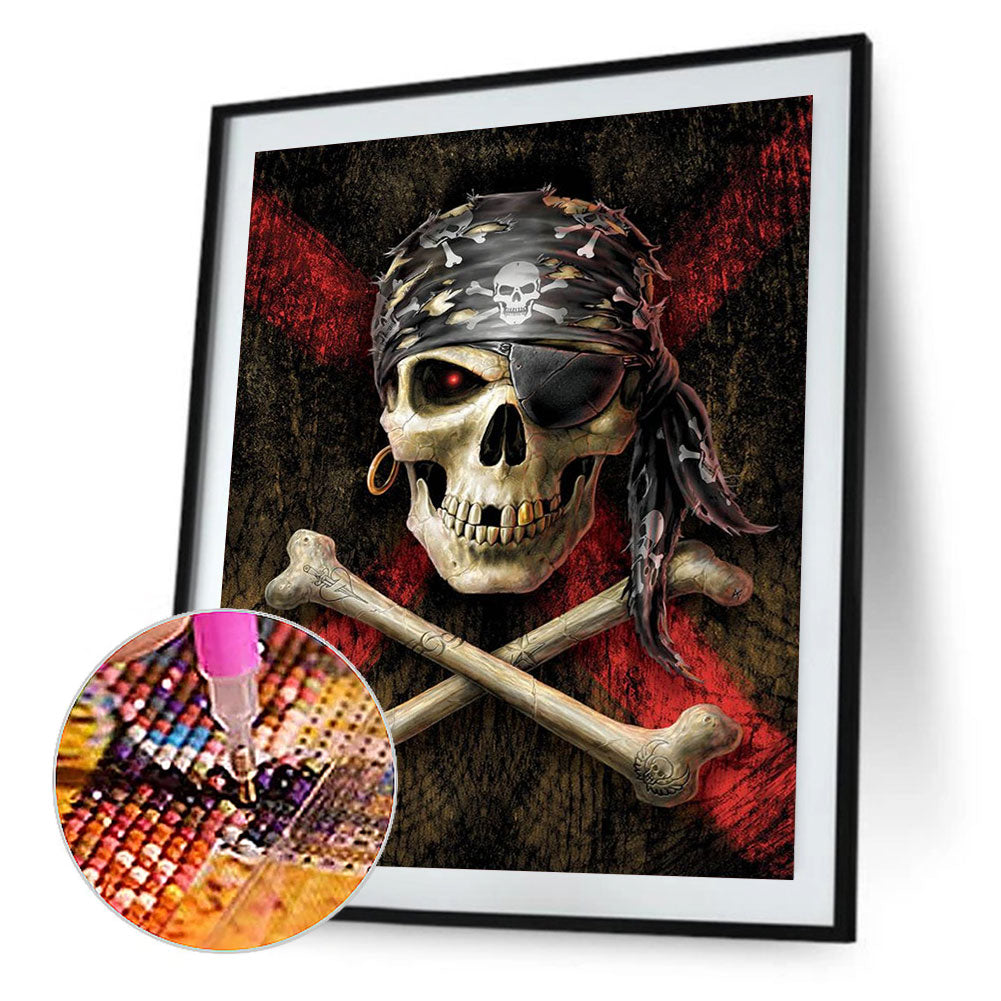 Skeleton Pirate - Full Round Drill Diamond Painting 30*40CM