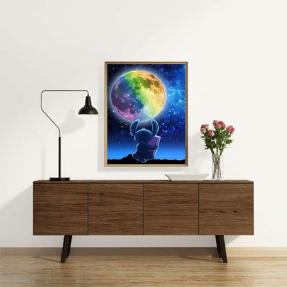 Colorful Planet Stitch - Full Round Drill Diamond Painting 50*60CM