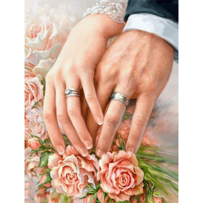 Couple Holding Hands - Full Square Drill Diamond Painting 50*60CM