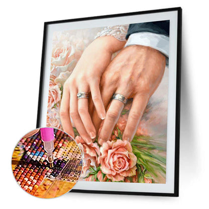 Couple Holding Hands - Full Square Drill Diamond Painting 50*60CM