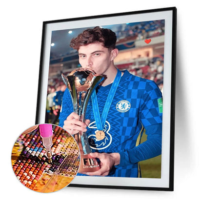 German Male Professional Football Player Kai Havertz - Full Round Drill Diamond Painting 30*40CM