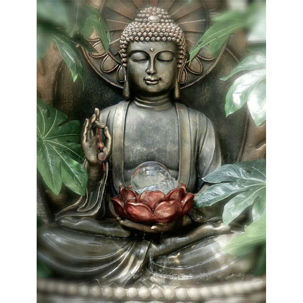 Buddha Statue - Full Round Drill Diamond Painting 40*50CM