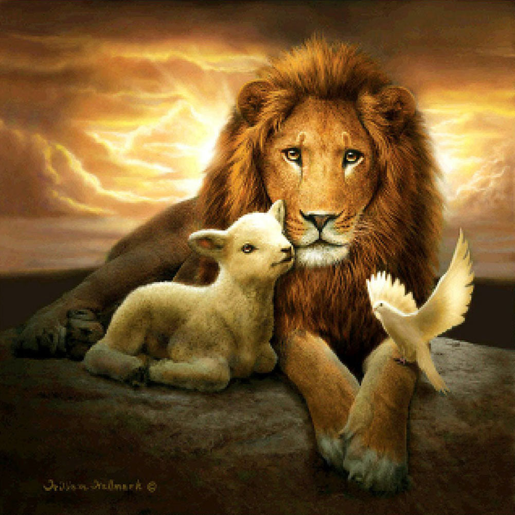 Lion King - Full Square Drill Diamond Painting 30*30CM