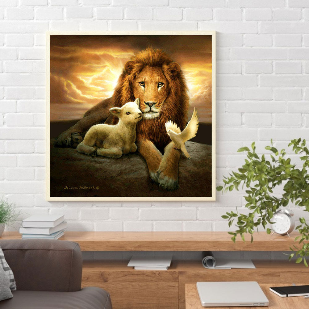 Lion King - Full Square Drill Diamond Painting 30*30CM