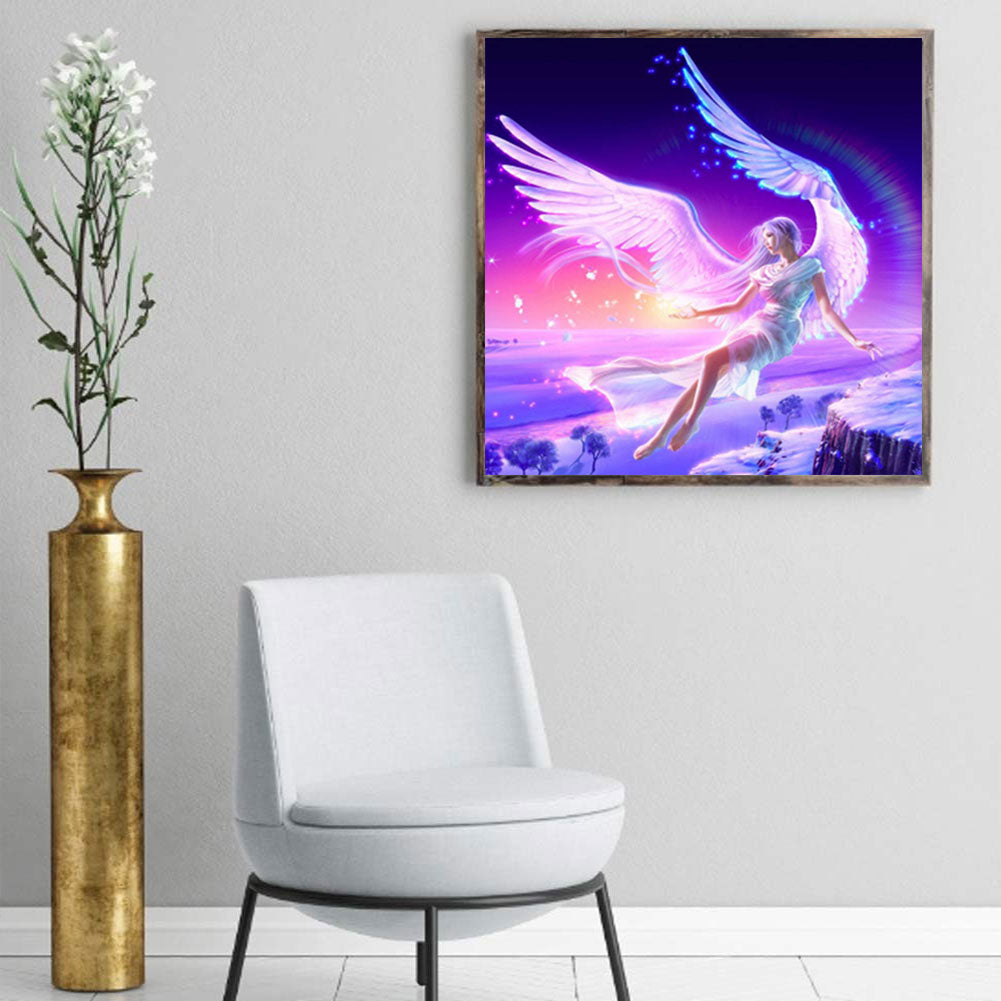 Winged Angel Girl - Full Square Drill Diamond Painting 30*30CM