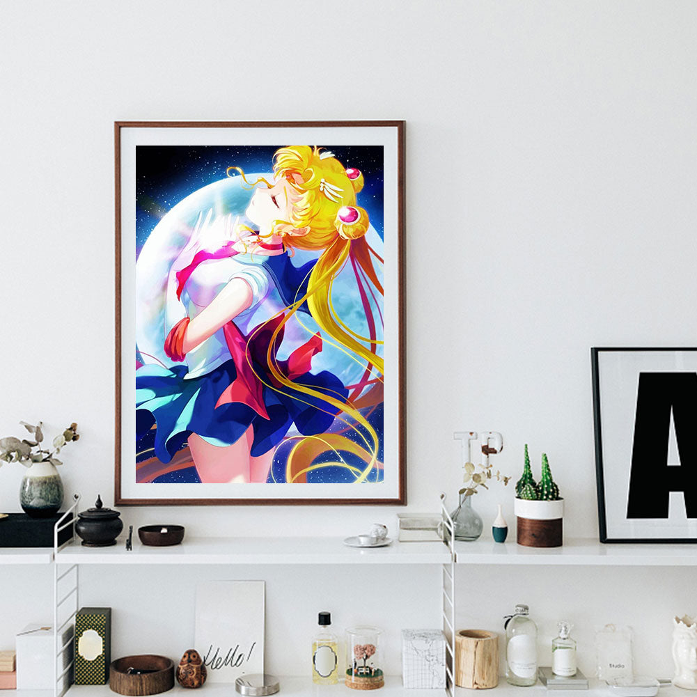 Sailor Moon - Full Round Drill Diamond Painting 30*40CM