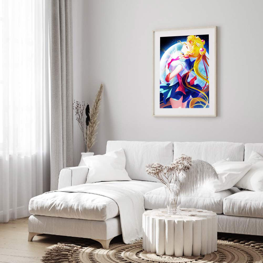 Sailor Moon - Full Round Drill Diamond Painting 30*40CM