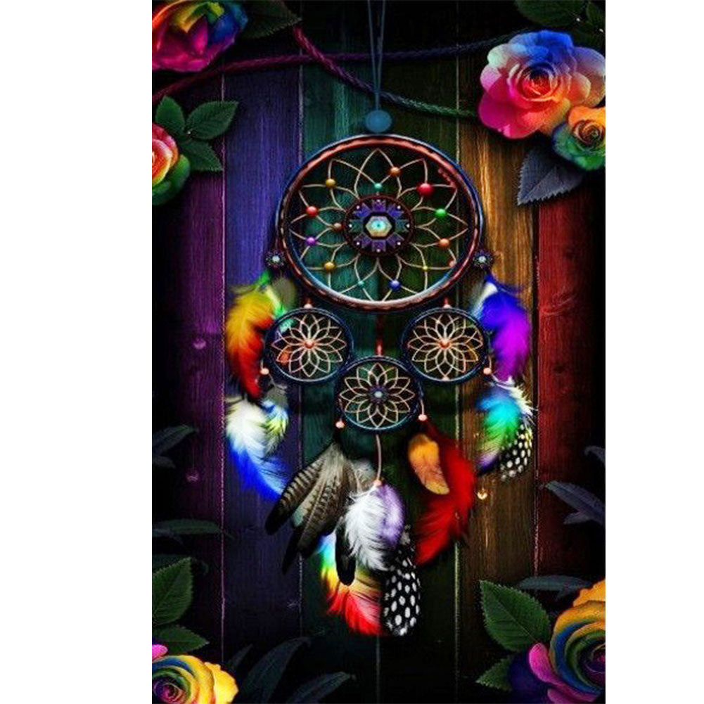 Colorful Dream Catcher - Full Square Drill Diamond Painting 40*70CM