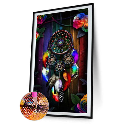 Colorful Dream Catcher - Full Square Drill Diamond Painting 40*70CM